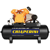 Compressor Industrial 25 Pés 250 Litros 5 HP 220/380 V - CHIAPERINI-CJ25APV250L