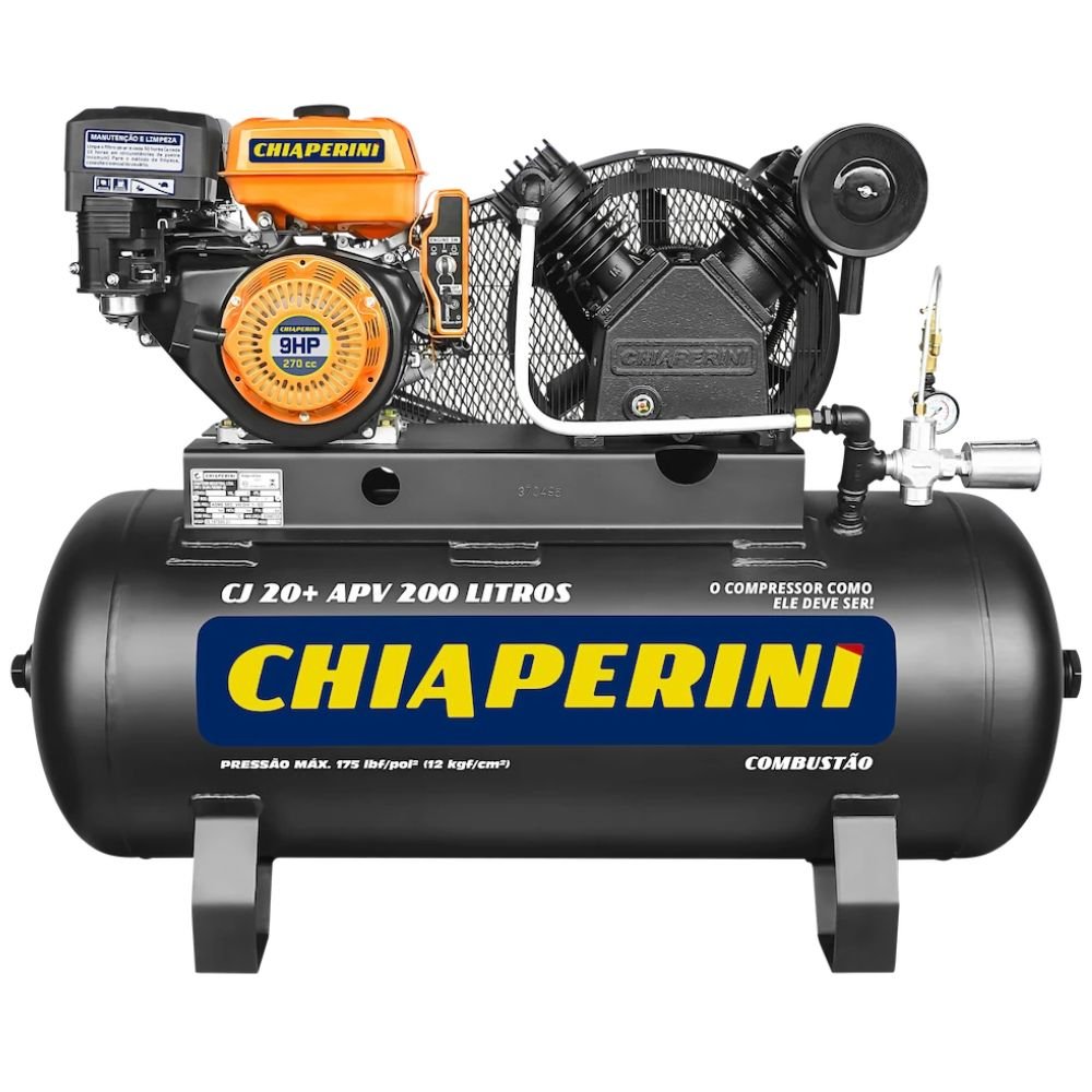 Compressor de Ar RCH à Gasolina 20 Pés 9HP 200L - CHIAPERINI-26212