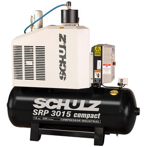 Compressor de Ar Rotativo de Parafuso SRP 3015 Compact III 15HP 11Bar 200L 220V - SCHULZ-9703898-0