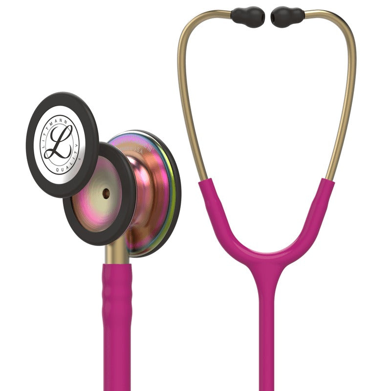 Estetoscópio 3M™ Littmann® Classic III™ 5806 Framboesa com Rainbow